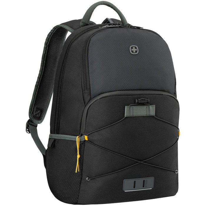 Wenger Next 23 Trayl Mochila para Portátil 15.6" con Bolsillo Tablet, Negra Gravity, Plástico Reciclado