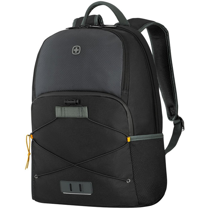 Wenger Next 23 Trayl Mochila para Portátil 15.6" con Bolsillo Tablet, Negra Gravity, Plástico Reciclado