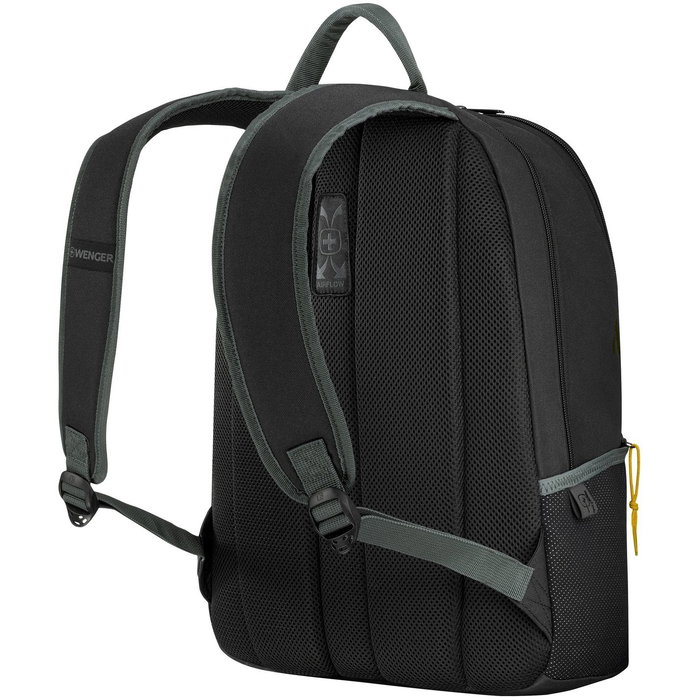 Wenger Next 23 Trayl Mochila para Portátil 15.6" con Bolsillo Tablet, Negra Gravity, Plástico Reciclado