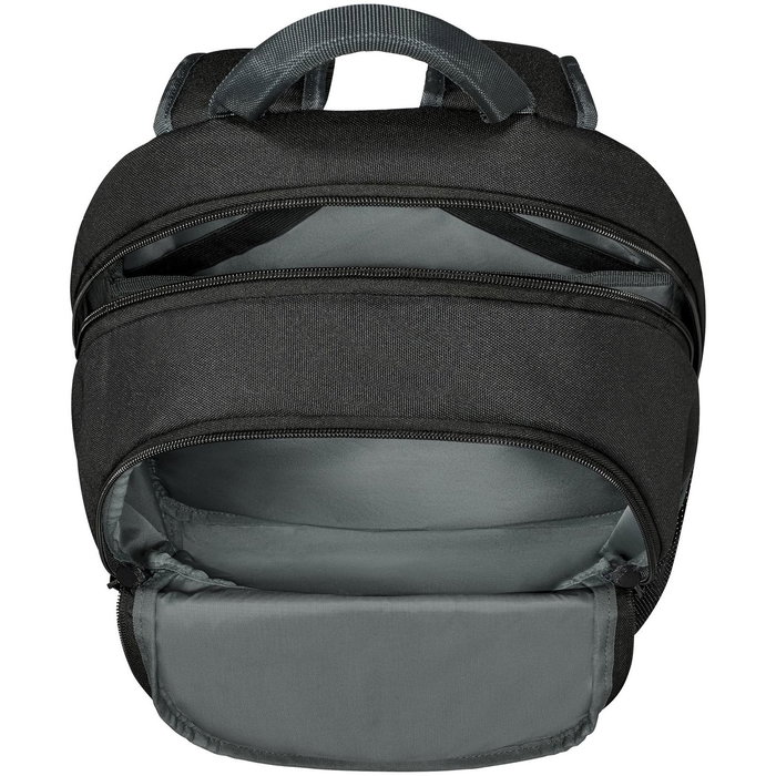 Wenger Next 23 Trayl Mochila para Portátil 15.6" con Bolsillo Tablet, Negra Gravity, Plástico Reciclado