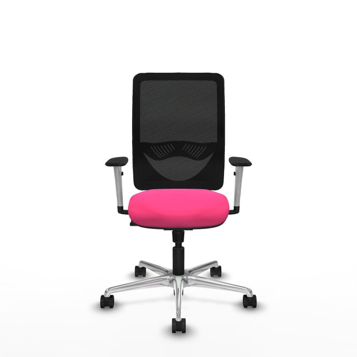 PIQUERAS Y CRESPO Silla de oficina Zulema Rosa con mecanismo Sincro