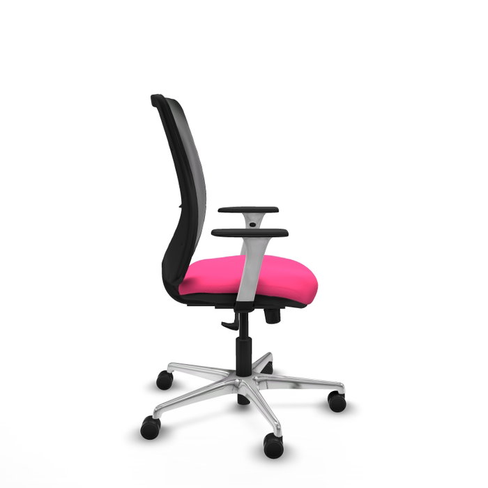 PIQUERAS Y CRESPO Silla de oficina Zulema Rosa con mecanismo Sincro