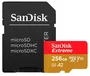 SanDisk Extreme PLUS Tarjeta de Memoria MicroSDXC 256 GB, Velocidades 200 MB/s Lectura, 140 MB/s Escritura, Clase 10, UHS-I U3, V30, A2, con Adaptador SD Incluido