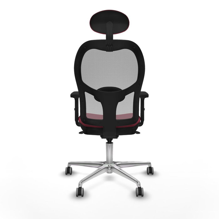 PIQUERAS Y CRESPO Silla de oficina Jorquera con mecanismo Sincro, Tela Granate y Malla Gris PIQUERAS Y CRESPO Silla de oficina Jorquera con mecanismo Sincro, Tela Granate y Malla Gris