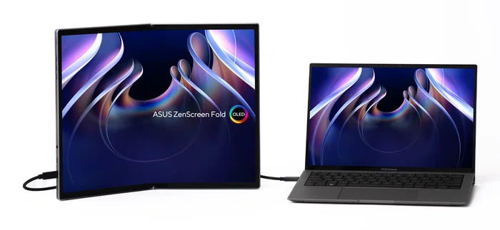 Asus ZenScreen Fold OLED MQ17QH 17.3 pulgadas Quad HD Plata