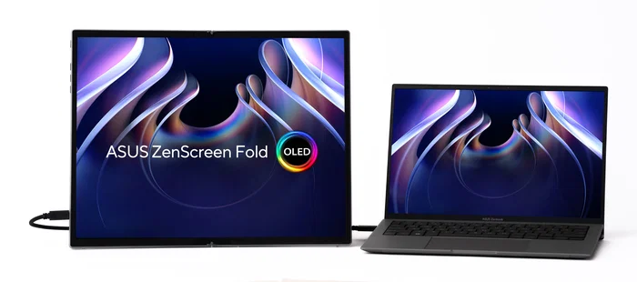 Asus ZenScreen Fold OLED MQ17QH 17.3 pulgadas Quad HD Plata
