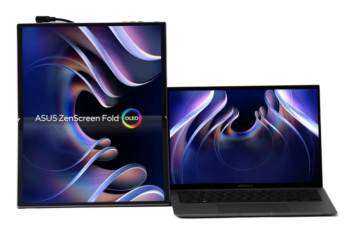 Asus ZenScreen Fold OLED MQ17QH 17.3 pulgadas Quad HD Plata