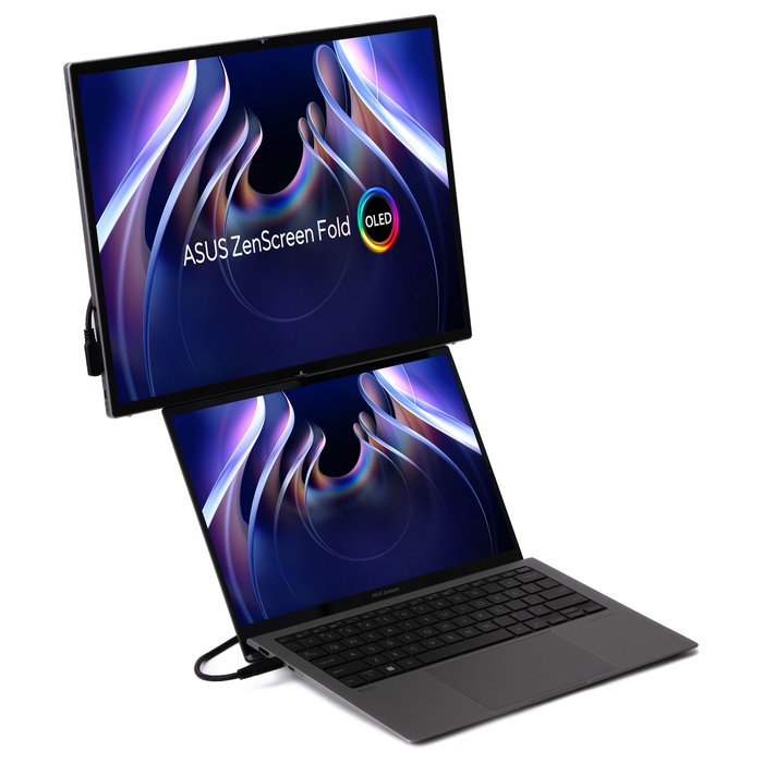 Asus ZenScreen Fold OLED MQ17QH 17.3 pulgadas Quad HD Plata