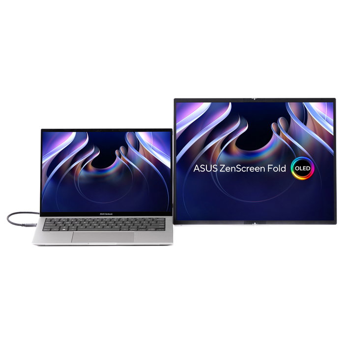 Asus ZenScreen Fold OLED MQ17QH 17.3 pulgadas Quad HD Plata