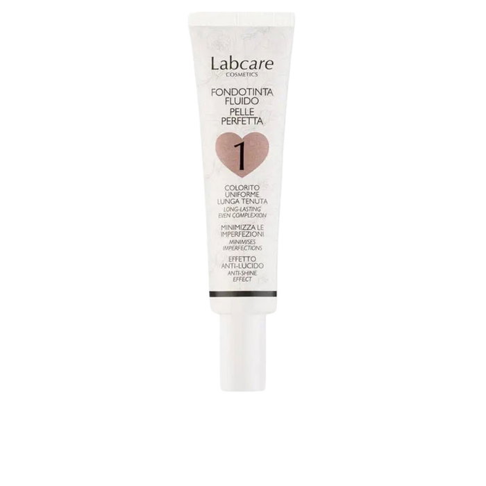 Labcare Base de Maquillaje Fluida Piel Perfecta #nº1, Base Líquida con Cobertura Media Ajustable y Acabado Natural Segunda Piel, con Ácido Hialurónico, 30 ml Labcare Base de Maquillaje Fluida Piel Perfecta #nº1, Base Líquida con Cobertura Media Ajustable y Acabado Natural Segunda Piel, con Ácido Hialurónico, 30 ml
