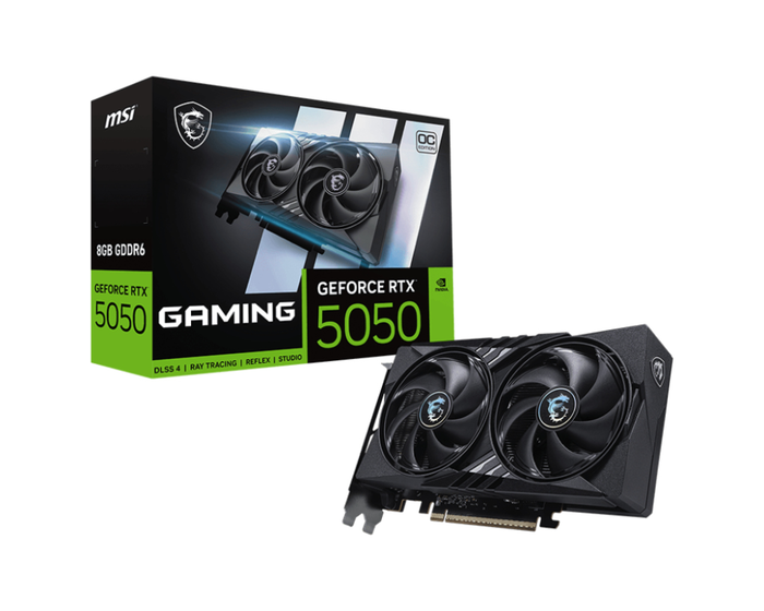 MSI GeForce RTX 5050 8G GAMING OC NVIDIA 8 GB GDDR6 Tarjeta Gráfica con Tecnología TWIN FROZR 10 MSI GeForce RTX 5050 8G GAMING OC NVIDIA 8 GB GDDR6 Tarjeta Gráfica con Tecnología TWIN FROZR 10