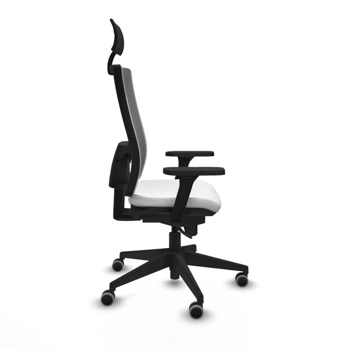 PIQUERAS Y CRESPO Silla de oficina Horna con Mecanismo Sincro, Blanco y Gris PIQUERAS Y CRESPO Silla de oficina Horna con Mecanismo Sincro, Blanco y Gris