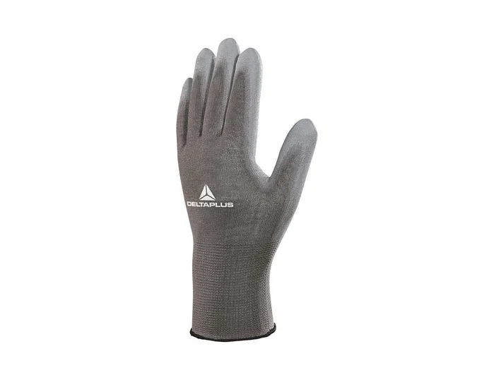 Deltaplus Guantes de poliéster antideslizante lavables talla 10 gris Deltaplus Guantes de poliéster antideslizante lavables talla 10 gris