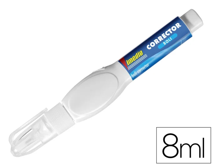Imedio Set de 12 Bolígrafos Correctores Líquidos de 8 ml Imedio Set de 12 Bolígrafos Correctores Líquidos de 8 ml