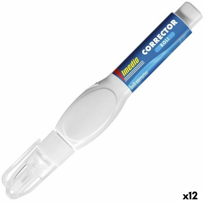 Imedio Set de 12 Bolígrafos Correctores Líquidos de 8 ml