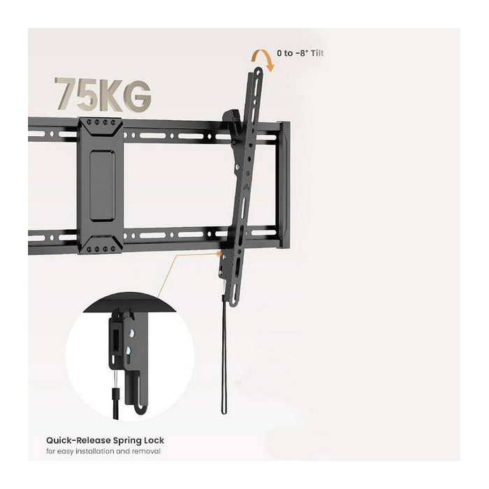 Equip Soporte de pared fijo inclinable 650361 para pantallas 43-95 pulgadas, VESA 800x400, 75kg Equip Soporte de pared fijo inclinable 650361 para pantallas 43-95 pulgadas, VESA 800x400, 75kg