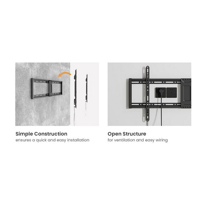 Equip Soporte de pared fijo inclinable 650361 para pantallas 43-95 pulgadas, VESA 800x400, 75kg Equip Soporte de pared fijo inclinable 650361 para pantallas 43-95 pulgadas, VESA 800x400, 75kg