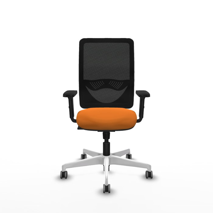 PIQUERAS Y CRESPO Silla de oficina Zulema Naranja y Negro