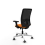 PIQUERAS Y CRESPO Silla de oficina Zulema Naranja y Negro