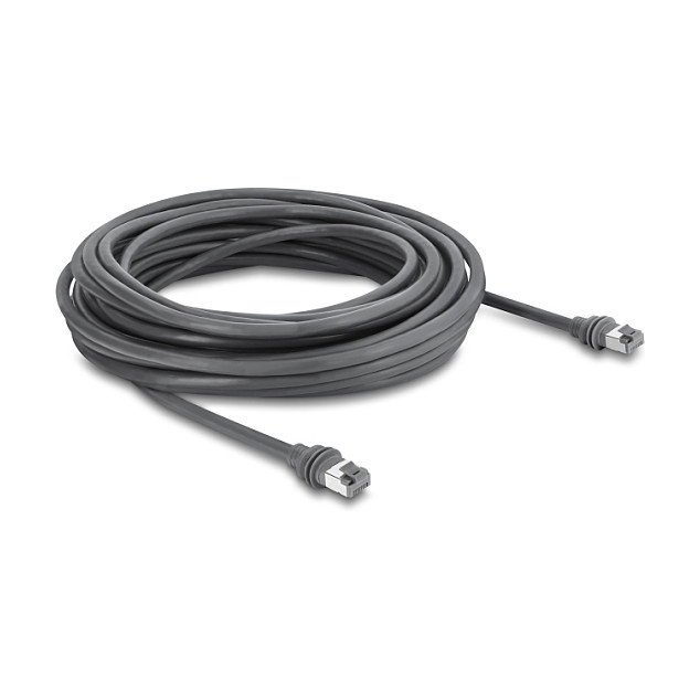 DeLOCK Cable patch RJ45 Cat.6 compatible con Starlink Gen3, 10 m, Gris