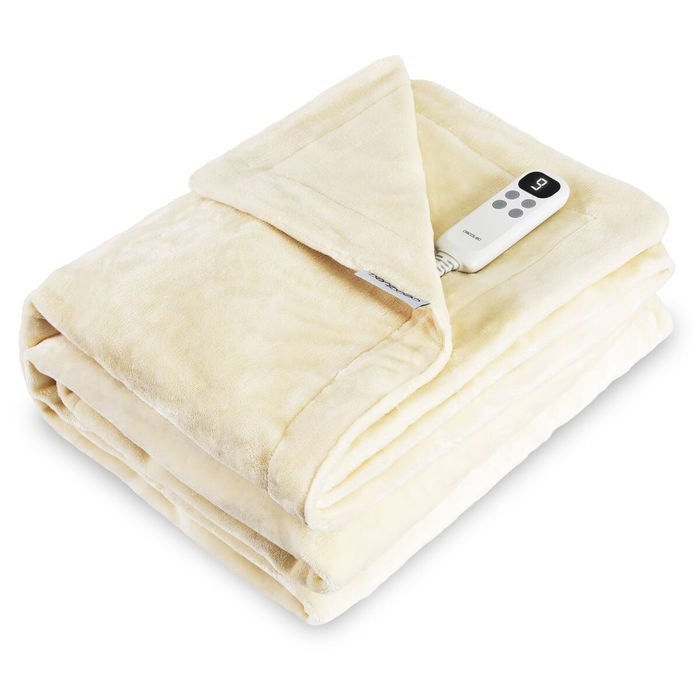 Cecotec Manta Eléctrica HeatConfort Calma 160x130 cm 115W Beige 10 Temp Apagado Auto