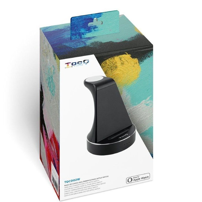 Tooq Base de Carga Inalámbrica para Apple Watch e iPhone/Smartphone, Negro