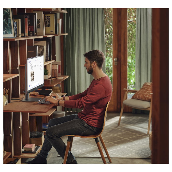 HP 27-cs1076ng All-in-One OmniStudio X - PC de sobremesa 27 pulgadas, Intel Core i7, 16GB RAM, 2TB SSD + 256GB SSD, Windows 11 Home, Plata