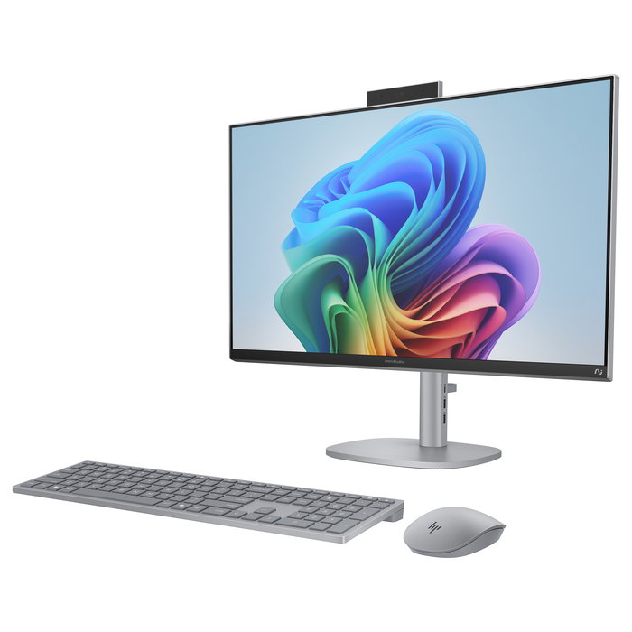 HP 27-cs1076ng All-in-One OmniStudio X - PC de sobremesa 27 pulgadas, Intel Core i7, 16GB RAM, 2TB SSD + 256GB SSD, Windows 11 Home, Plata