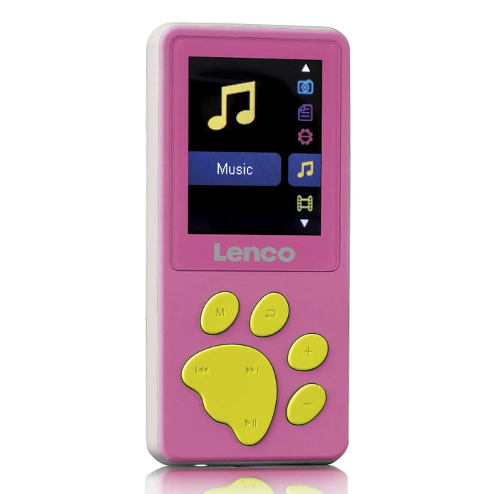 Lenco Xemio-560PK Reproductor MP3 / MP4 Rosa con 8 GB