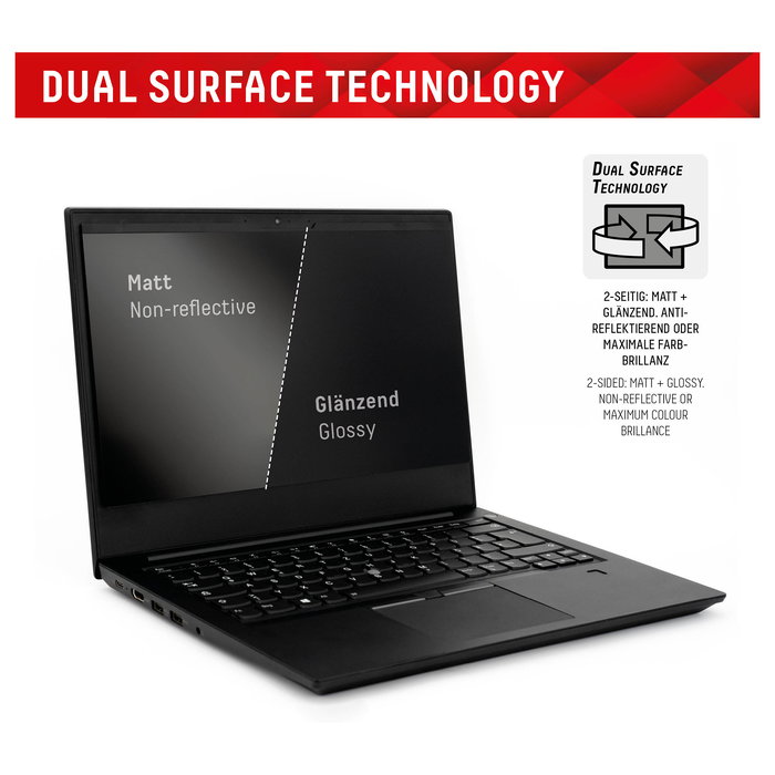 Displex Filtro de Privacidad Blickschutzfilter para Portátil 15.6" (16:9) 39.6 cm, Antirreflectante, Magnético, Fácil Instalación y 2 Años de Garantía