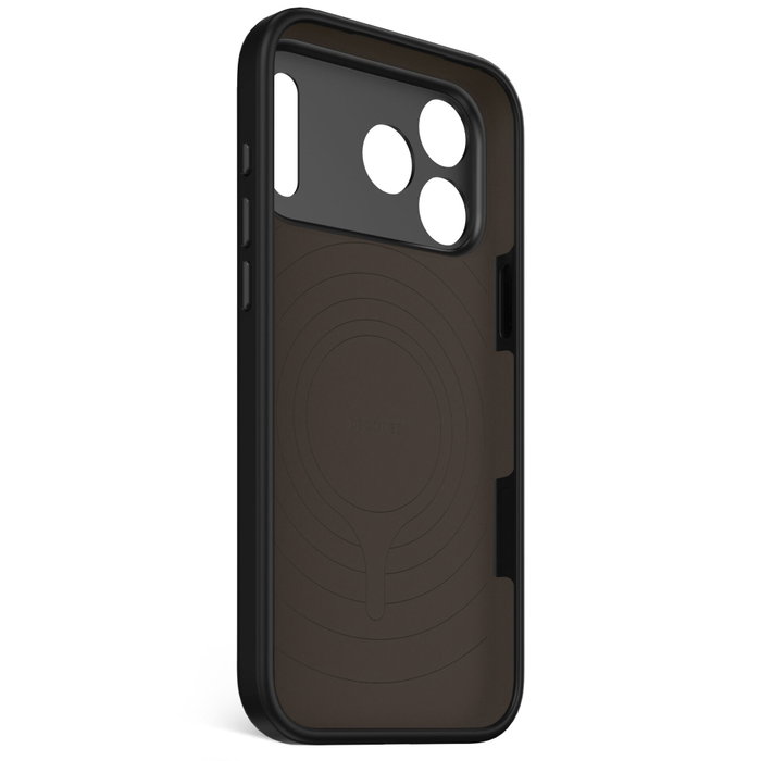 Decoded AntiMicrobial Silicone Backcover para iPhone 17 Pro Max, Negro