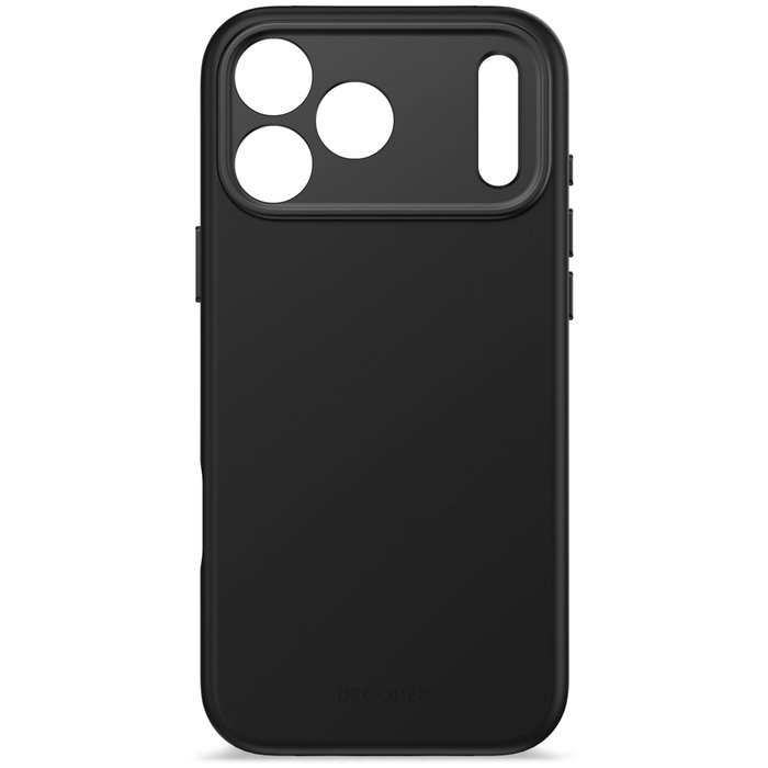 Decoded AntiMicrobial Silicone Backcover para iPhone 17 Pro Max, Negro