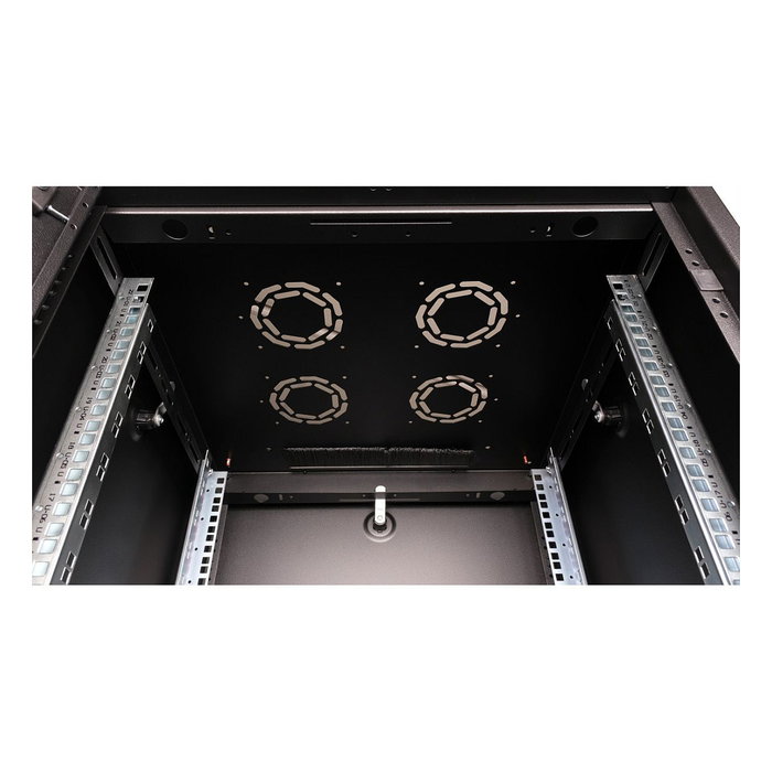 ROLINE Rack de Red 19 Pulgadas Basic 22U, 600x600 mm, Puerta de Cristal, 600 kg Carga, Negro - 26.21.0200