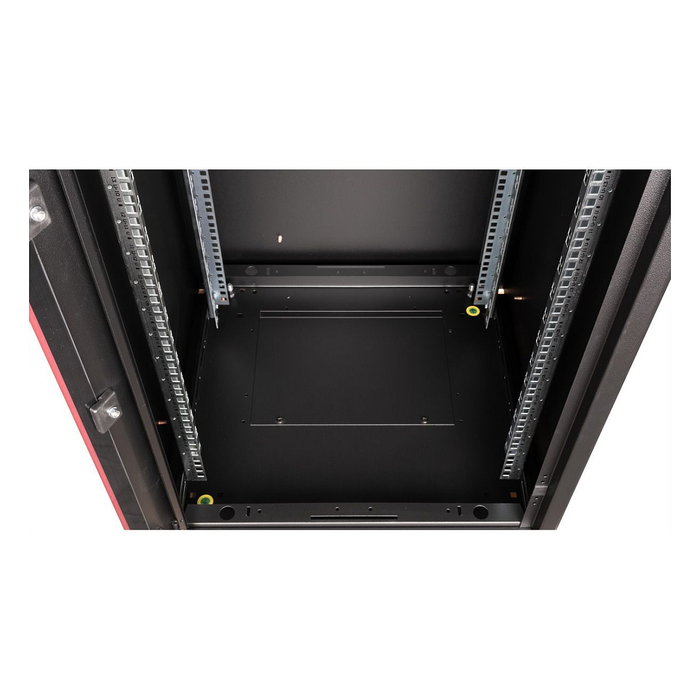 ROLINE Rack de Red 19 Pulgadas Basic 22U, 600x600 mm, Puerta de Cristal, 600 kg Carga, Negro - 26.21.0200