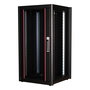 ROLINE Rack de Red 19 Pulgadas Basic 22U, 600x600 mm, Puerta de Cristal, 600 kg Carga, Negro - 26.21.0200