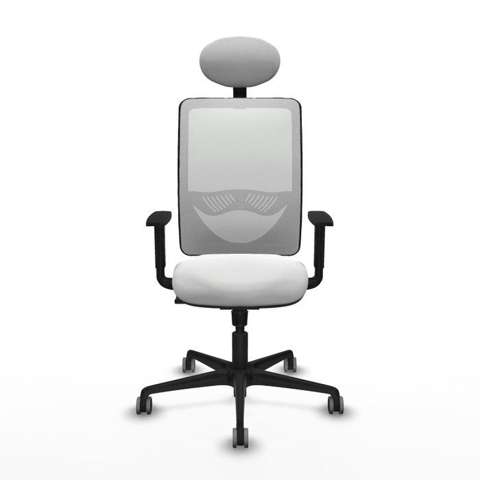 PIQUERAS Y CRESPO Silla de oficina Zulema con mecanismo Sincro y cabecero fijo, color Blanco PIQUERAS Y CRESPO Silla de oficina Zulema con mecanismo Sincro y cabecero fijo, color Blanco