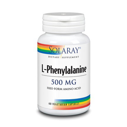 SOLARAY L-Fenilalanina 500 mg 60 Cápsulas SOLARAY L-Fenilalanina 500 mg 60 Cápsulas