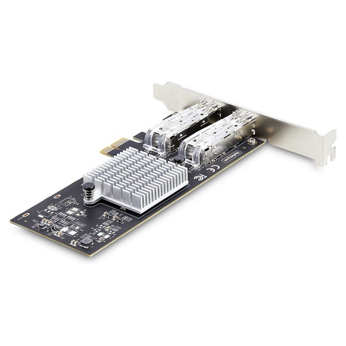 StarTech PCIe Tarjeta de Red Fibra Óptica/Cobre Ethernet 2 Puertos SFP Intel I350-AM2 - NIC Gigabit Interna