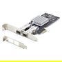StarTech PCIe Tarjeta de Red Fibra Óptica/Cobre Ethernet 2 Puertos SFP Intel I350-AM2 - NIC Gigabit Interna