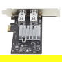 StarTech PCIe Tarjeta de Red Fibra Óptica/Cobre Ethernet 2 Puertos SFP Intel I350-AM2 - NIC Gigabit Interna