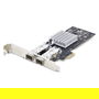 StarTech PCIe Tarjeta de Red Fibra Óptica/Cobre Ethernet 2 Puertos SFP Intel I350-AM2 - NIC Gigabit Interna