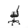 PIQUERAS Y CRESPO Silla de oficina Jorquera con mecanismo Sincro/Traslack, Negro/Blanco