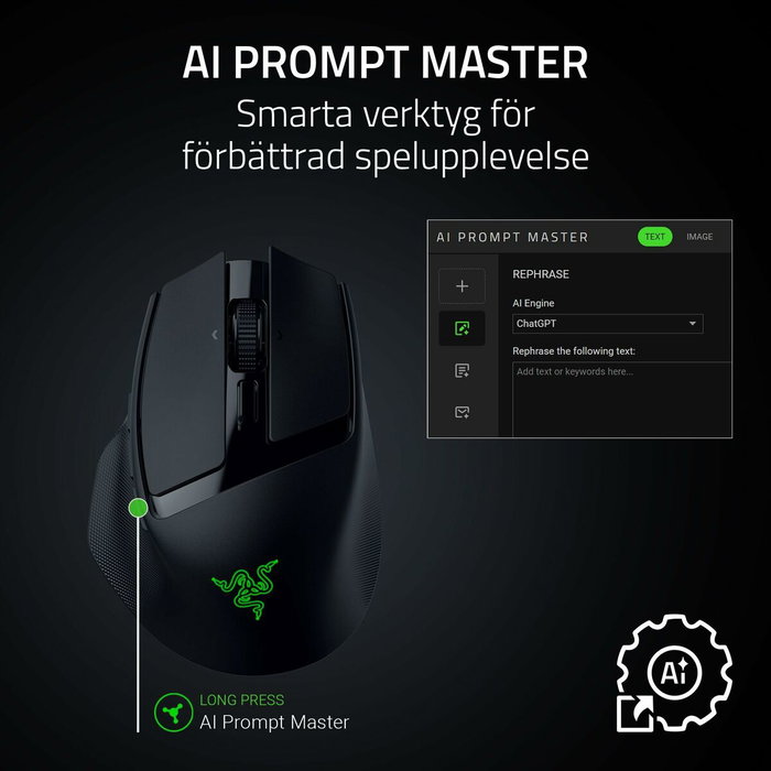 Razer Basilisk Mobile Ratón Gaming Inalámbrico Negro, Amarillo Razer Basilisk Mobile Ratón Gaming Inalámbrico Negro, Amarillo