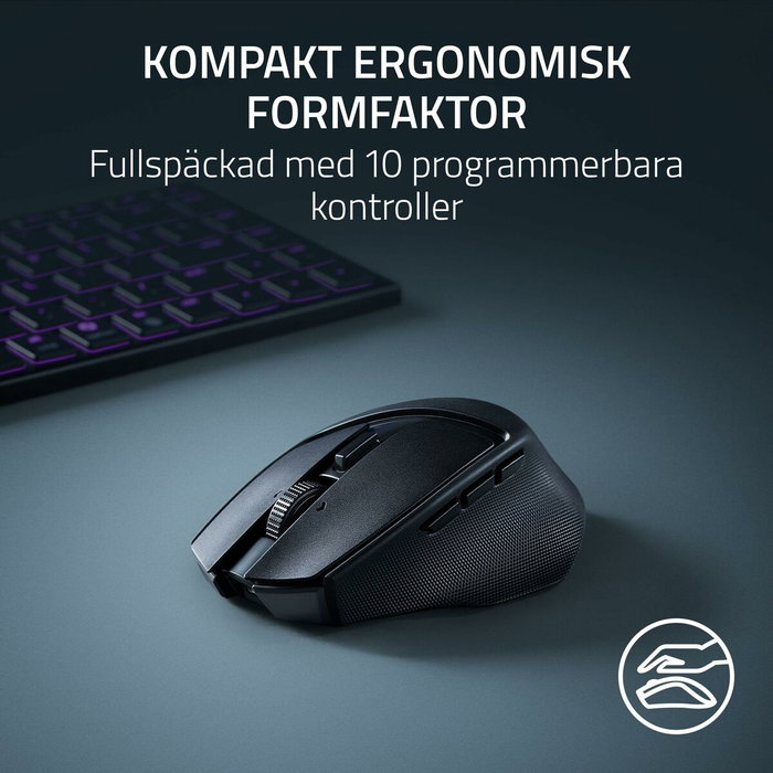 Razer Basilisk Mobile Ratón Gaming Inalámbrico Negro, Amarillo Razer Basilisk Mobile Ratón Gaming Inalámbrico Negro, Amarillo