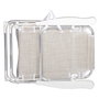 Aktive Silla de playa y tumbona 2 en 1 plegable beige con cojín