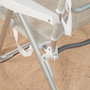 Aktive Silla de playa y tumbona 2 en 1 plegable beige con cojín