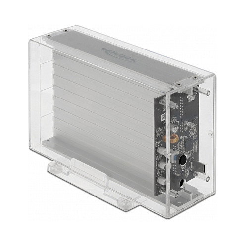 DeLOCK 42624 Carcasa Doble Externa Transparente para 2 x SATA HDD/SSD USB Tipo C DeLOCK 42624 Carcasa Doble Externa Transparente para 2 x SATA HDD/SSD USB Tipo C