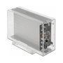 DeLOCK 42624 Carcasa Doble Externa Transparente para 2 x SATA HDD/SSD USB Tipo C