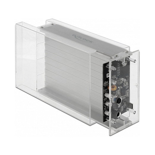 DeLOCK 42624 Carcasa Doble Externa Transparente para 2 x SATA HDD/SSD USB Tipo C DeLOCK 42624 Carcasa Doble Externa Transparente para 2 x SATA HDD/SSD USB Tipo C