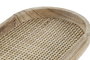 Bandeja Decoracion Balines DKD Home Decor Natural 15 x 2.5 x 30 cm (4 Unidades)